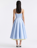 Sweetheart Neck A-Line Midi Dress