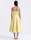 Sweetheart Neck A-Line Midi Dress