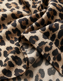Leopard Sweetheart Neck Maxi Dress