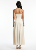 Sweetheart Neck Spaghetti Strap Flowy Maxi Dress