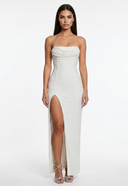 Split Tube Maxi Dress