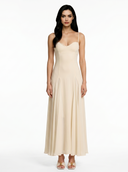 Sweetheart Neck Spaghetti Strap Flowy Maxi Dress