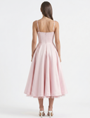 Sweetheart Neck A-Line Midi Dress