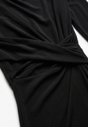 Ruched Long Sleeve Bodycon Maxi Dress