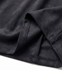 Full Size Suede Turtleneck Lantern Sleeve Mini Dress Plus Size