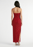 Split Tube Maxi Dress