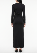 Ruched Long Sleeve Bodycon Maxi Dress