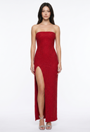 Split Tube Maxi Dress